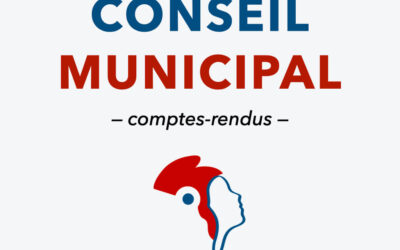 Comptes-rendus de Conseils Municipaux disponibles !