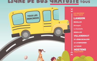 Ligne de bus gratuite Langon/Hostens