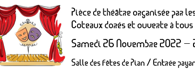 Pièce de théâtre ouverte à tous – 26.11.2022