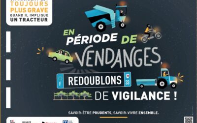Période de vendanges : soyons prudents !