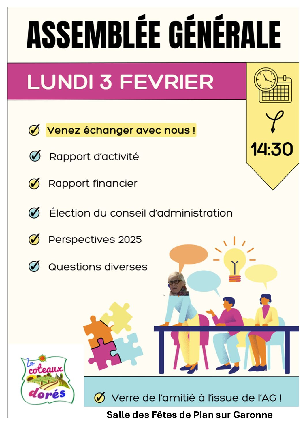 Assemblée générale des Coteaux dorés – 03.02.2025