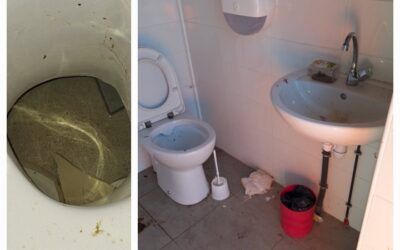 dégradations des sanitaires du city stade