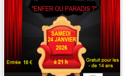 soirée théâtre samedi 24 janvier 2026
