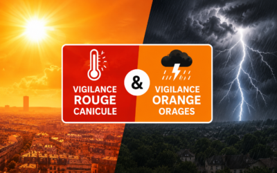 Vigilance ROUGE canicule & ORANGE orages