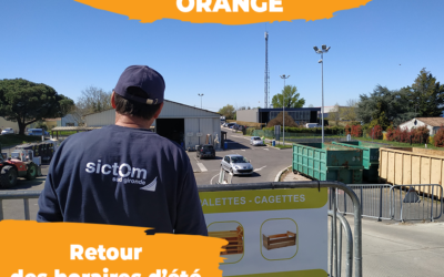 Horaires déchetterie vigilance Orange