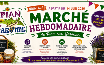 Nouveau : le marché du dimanche matin arrive à Pian