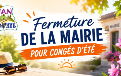 Fermeture Mairie pour congés d&rsquo;été