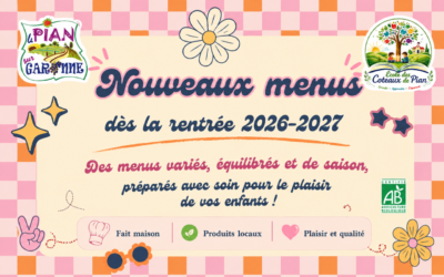 Nouvelle année, nouveaux menus !!